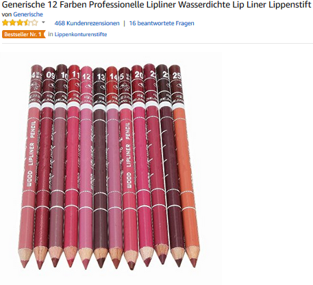 Lippenkonturstift, Lipliner, generisch, billig, gut