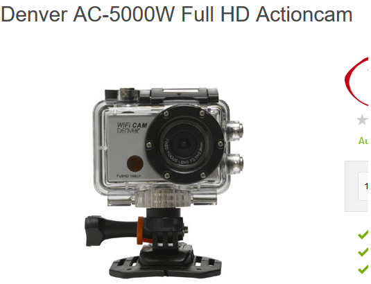 Full-HD-Actionscam AC-5000W von Denver