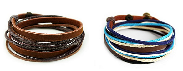 Leder-Wickelarmband 
