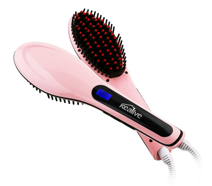 Glätteisen und elektronische Haarbürste