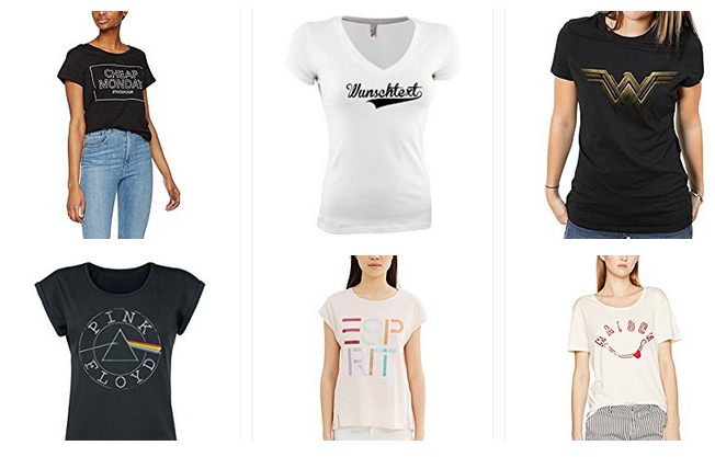 Logo T-Shirts für Frauen bei Amazon