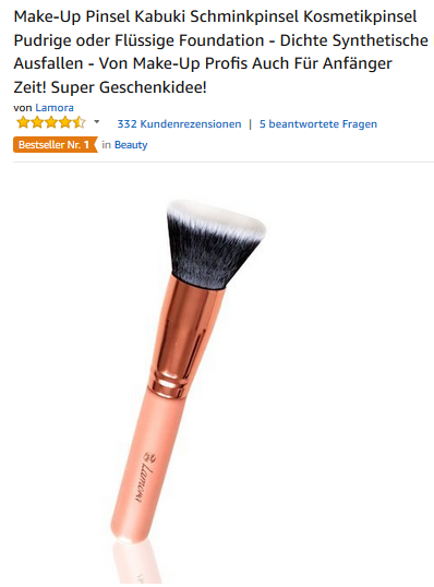 Kabuki Pinsel bei Amazon