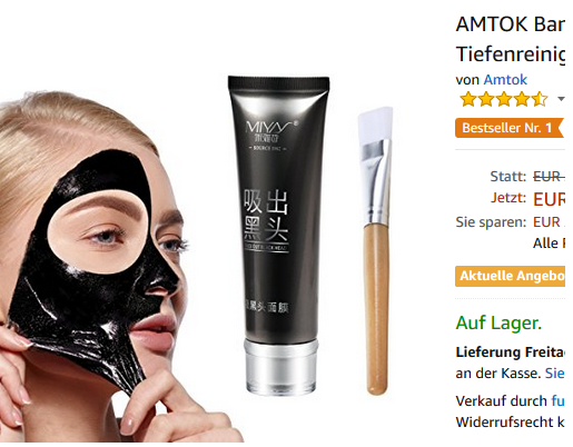 AMTOK Bambuskohle-Maske