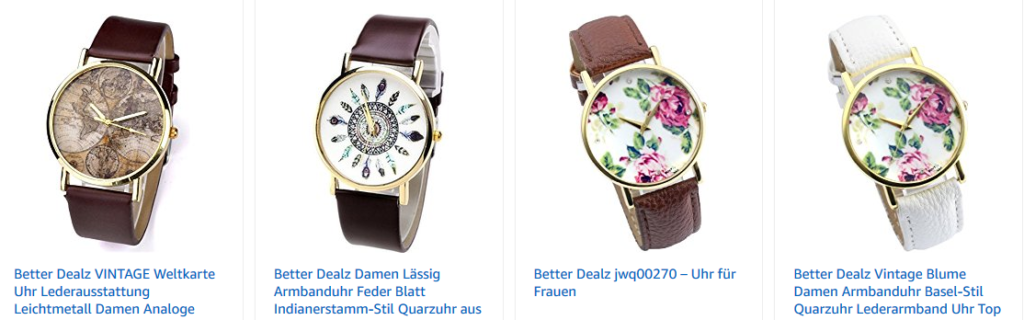 Better Dealz Armbanduhren bei Amazon