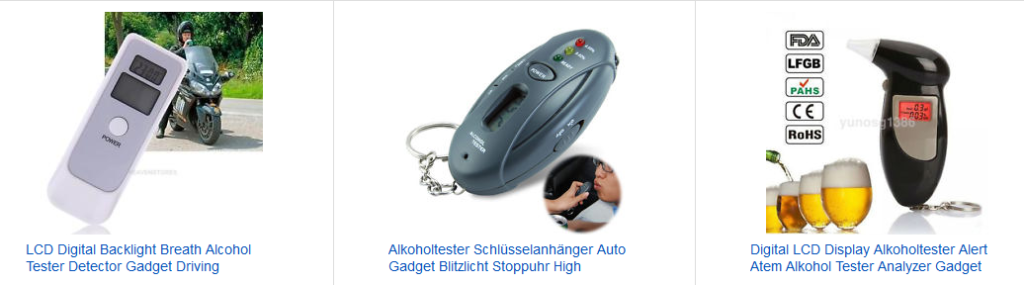 Breathalyzer: Gadget bei ebay.de