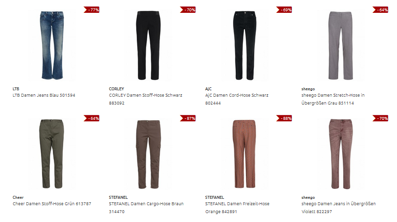 Damenhosen bei Outlet46
