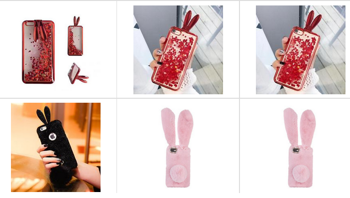 Handyhüllen mit Hasenohren bei ebay