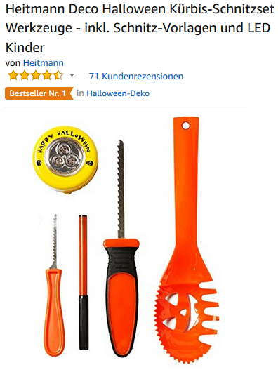 Kürbisschnitzset von Heitmann