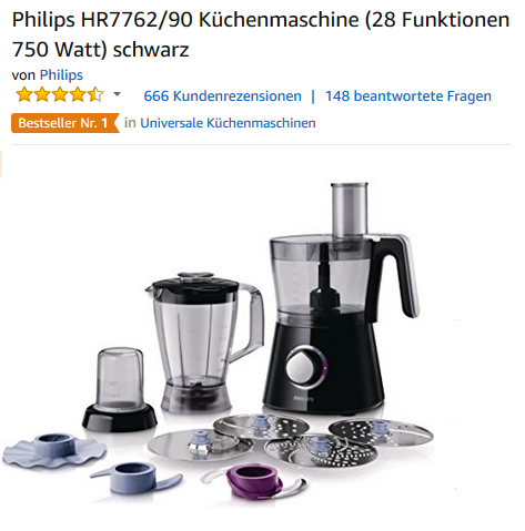 Philips HR7762-90 Küchenmaschine