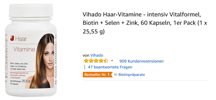 Vihado Haar-Vitamine