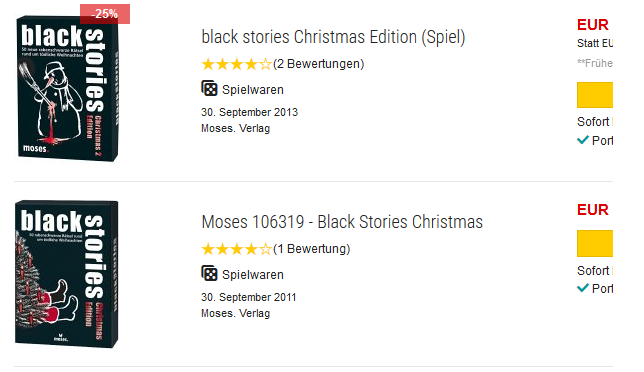 Black Stories - Weihnachts-Version