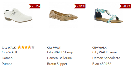 City Walk Schuhe bei Outlet46