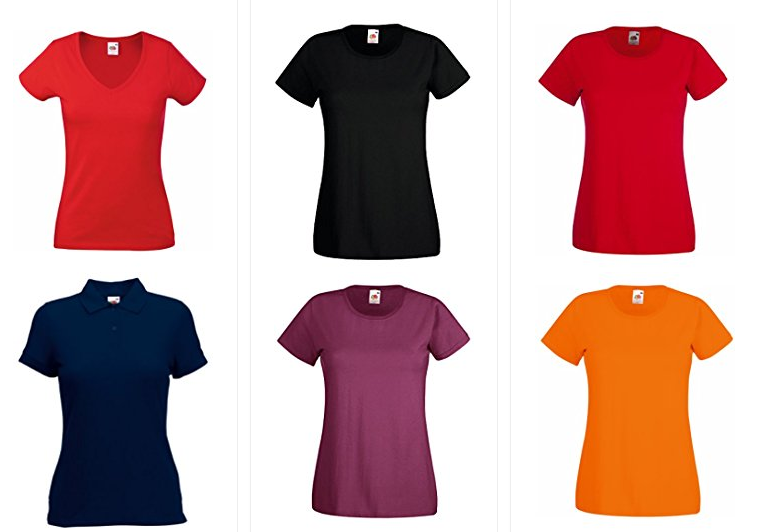 Fruit of the Loom Shirts für Frauen = extrem billig + versandkostenfrei
