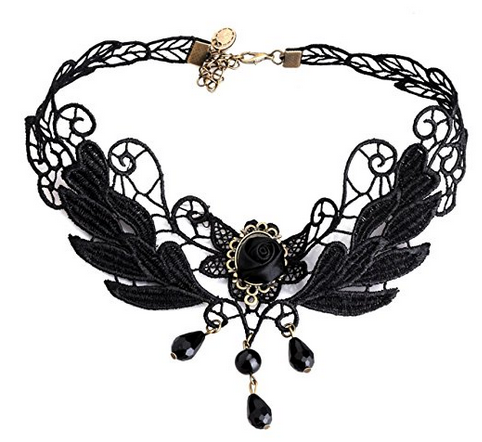 Vintage-Choker-Kragen-Halskette extrem billig & im Gothic-Stil