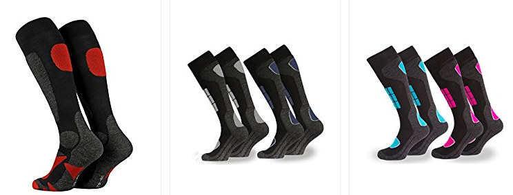 2 Paar Skisocken Snowboardsocken
