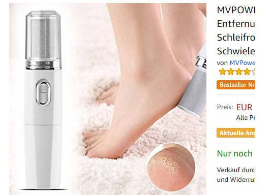 elektrischer Hornhautentferner von MVPOWER