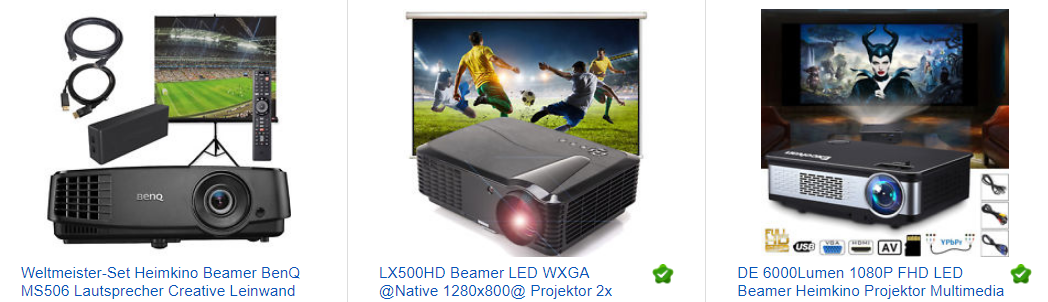 Beamer bei ebay bestellen