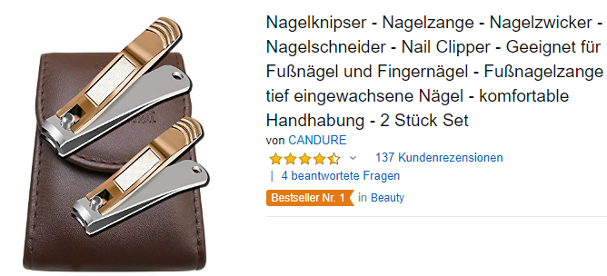 Nagelknipser von CANDURE