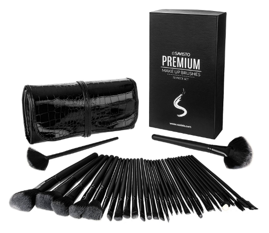 Savisto Make-Up-Pinsel-Set