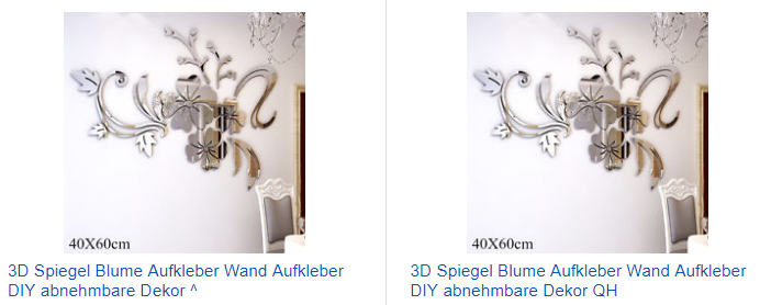 3D-Spiegel-Aufkleber als Blume