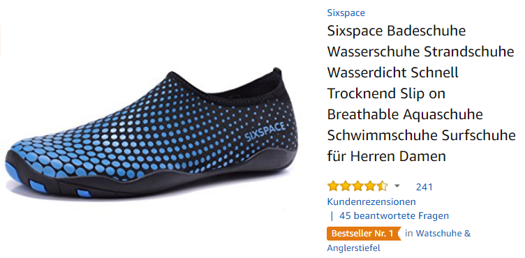 Sixspace Badeschuhe Wasserschuhe