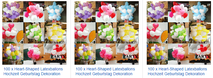 100 Heart-Shaped ballons