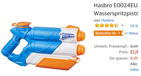 Super Soaker Twin Tide Wasserspritzpistole