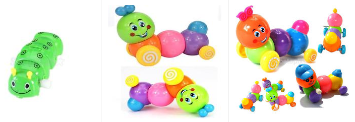 Baby Kids Caterpillar Wind Up - ebay.de Screenshot