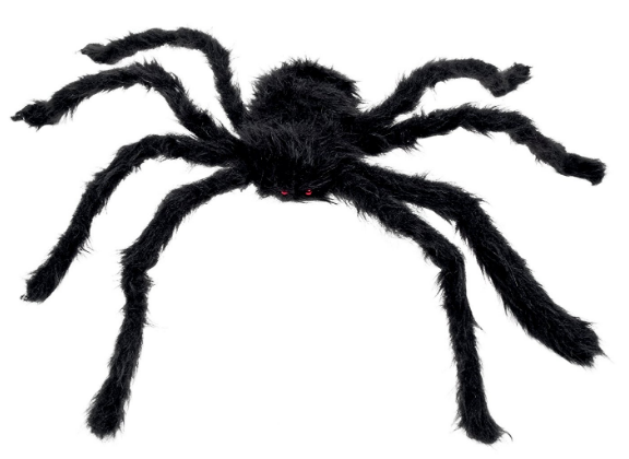 riesige 70 cm Deko-Spinne für Halloween seeehr billig