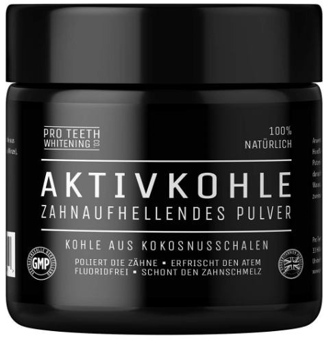 Aktivkohle - zahnaufhellendes Pulver