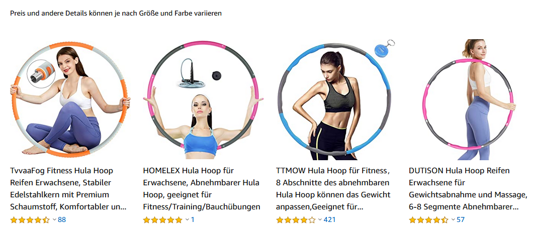 Hula Hoop Reifen Fur Erwachsene Unter 30 Euro Pfennigfuchs Com